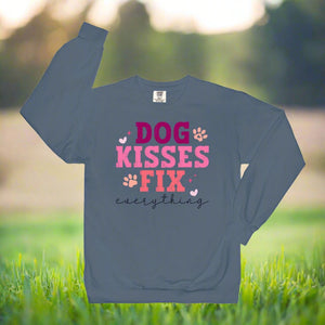 Dog Kisses Fix Everything Crewneck