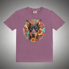 Load image into Gallery viewer, Dobermann Floral Mandala Tee