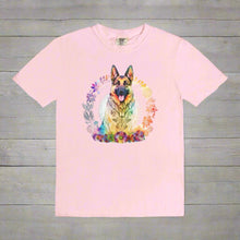 Load image into Gallery viewer, German Shepherd Floral Mandala Tee