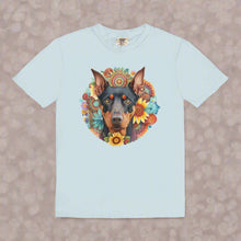 Load image into Gallery viewer, Dobermann Floral Mandala Tee