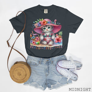 Cat Beach Mode Tee