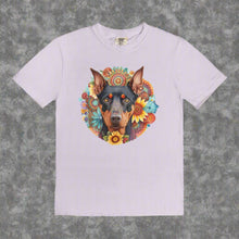 Load image into Gallery viewer, Dobermann Floral Mandala Tee