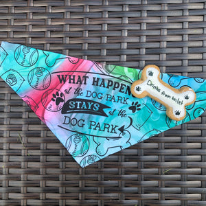 What Happens At The Dog Park Pet Bandana