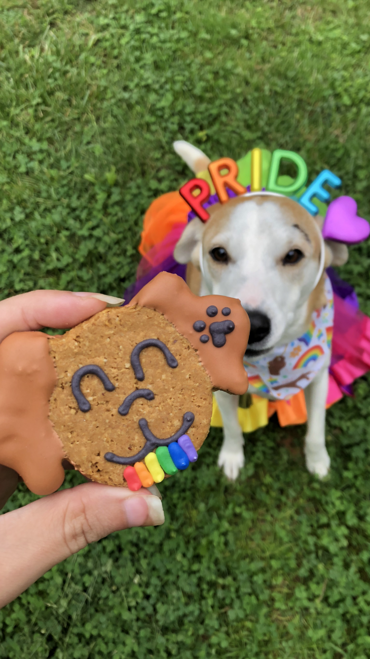 Pride Dogmoji Dog Cookie