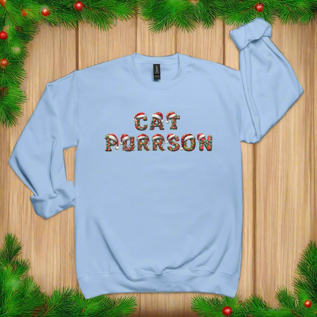 Cat Purrson Santa Sweatshirt