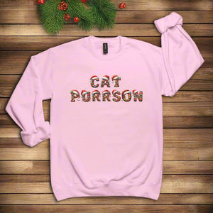 Cat Purrson Santa Sweatshirt