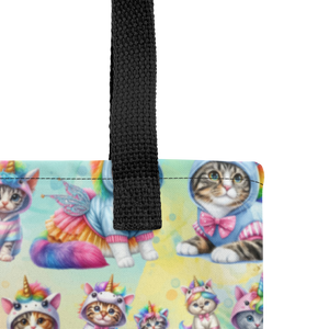 Cat Unicorns All Over Print Tote Bag