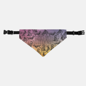 Bad To The Bone Halloween Pet Bandana