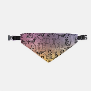 Bad To The Bone Halloween Pet Bandana