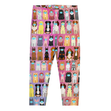 Load image into Gallery viewer, Pets In Masks Capri Leggings