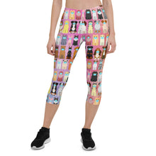 Load image into Gallery viewer, Pets In Masks Capri Leggings