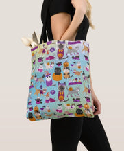 Load image into Gallery viewer, Halloween Cats and Dogs All Over Print Tote Bag