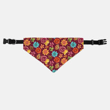 Load image into Gallery viewer, Autumn Flowers Pet Bandana