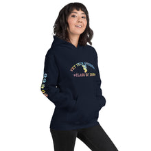 Load image into Gallery viewer, Vet Tech Student Class of 2019 Hooded Sweatshirt with Pawprints on Sleeve