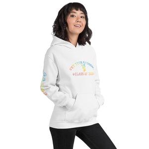 Vet Tech Student Class of 2019 Hooded Sweatshirt with Pawprints on Sleeve