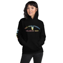 Load image into Gallery viewer, Vet Tech Student Class of 2019 Hooded Sweatshirt with Pawprints on Sleeve