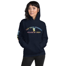 Load image into Gallery viewer, Vet Tech Student Class of 2019 Hooded Sweatshirt with Pawprints on Sleeve