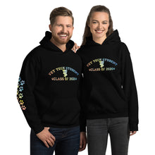 Load image into Gallery viewer, Vet Tech Student Class of 2020 Unisex Hoodie With Pawprints on Sleeve