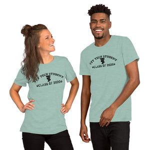 Vet Tech Student Class of 2020 Short-Sleeve Unisex T-Shirt/Heather Prism Colors