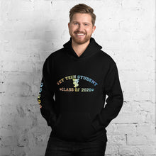 Load image into Gallery viewer, Vet Tech Student Class of 2020 Unisex Hoodie With Pawprints on Sleeve