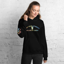 Load image into Gallery viewer, Vet Tech Student Class of 2020 Unisex Hoodie With Pawprints on Sleeve