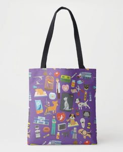 Two Sided Vet World Tote Bag