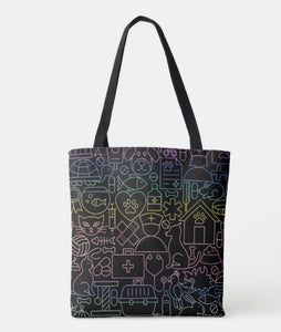 Two Sided Vet World Tote Bag